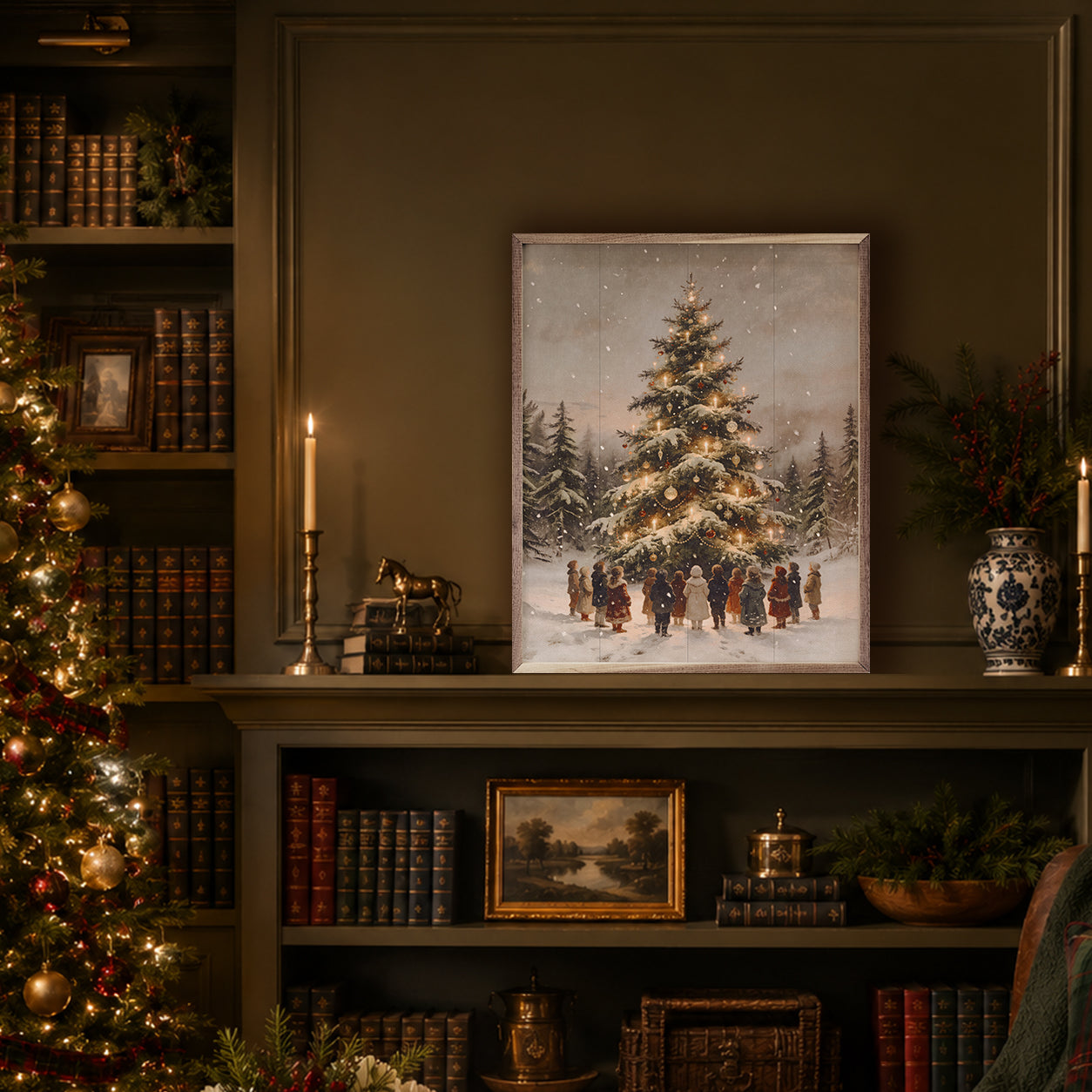 Gathering Around The Christmas Tree