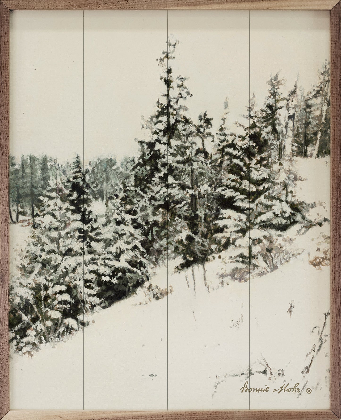 Grouping Of Winter Trees By Bonnie Mohr