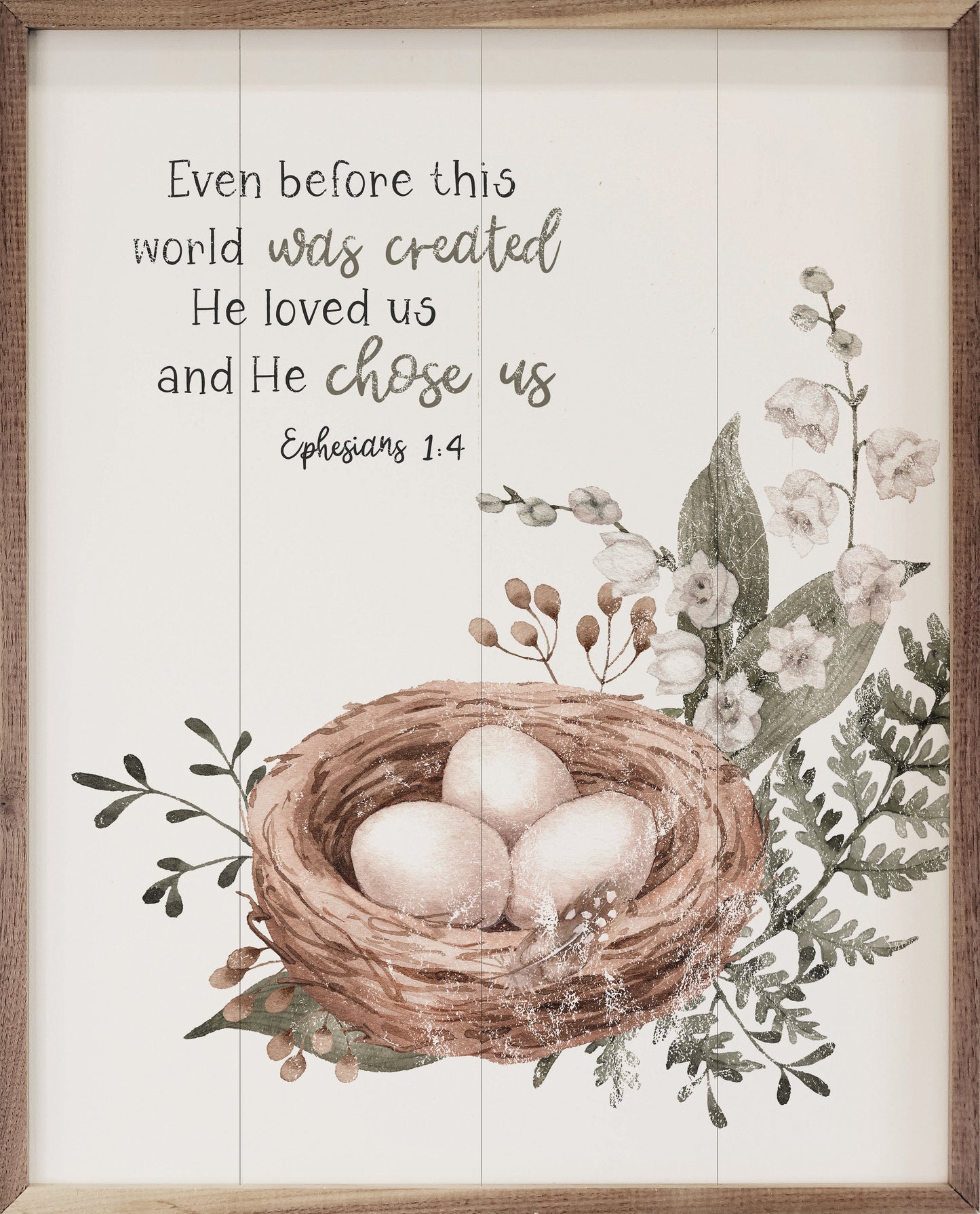 He Chose Us Nest Ephesians 1 4 White