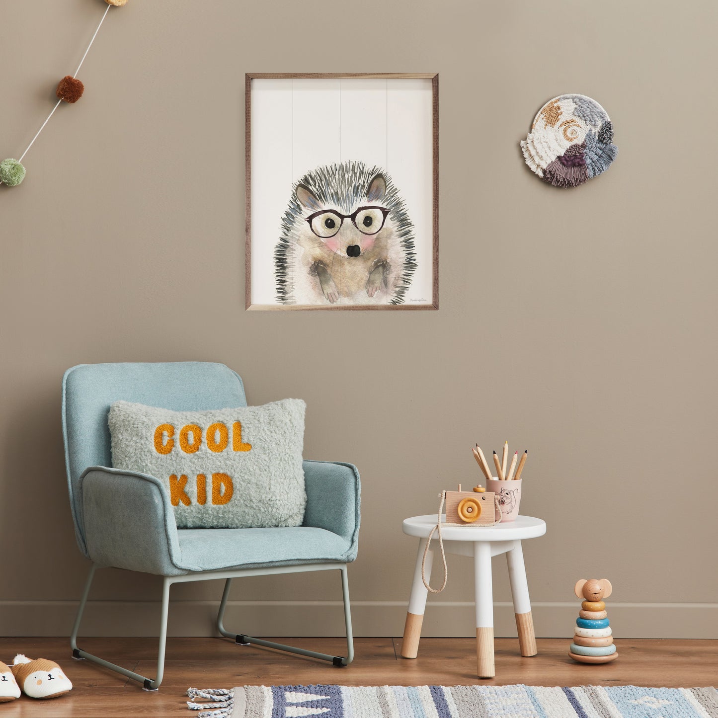 Hedgehog In Glasses By Mercedes Lopez Charro