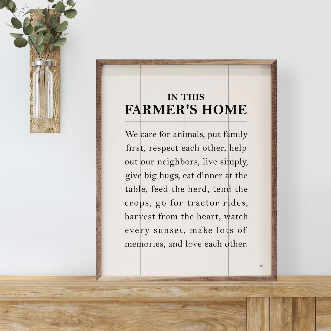 In This Farmer's Home White
