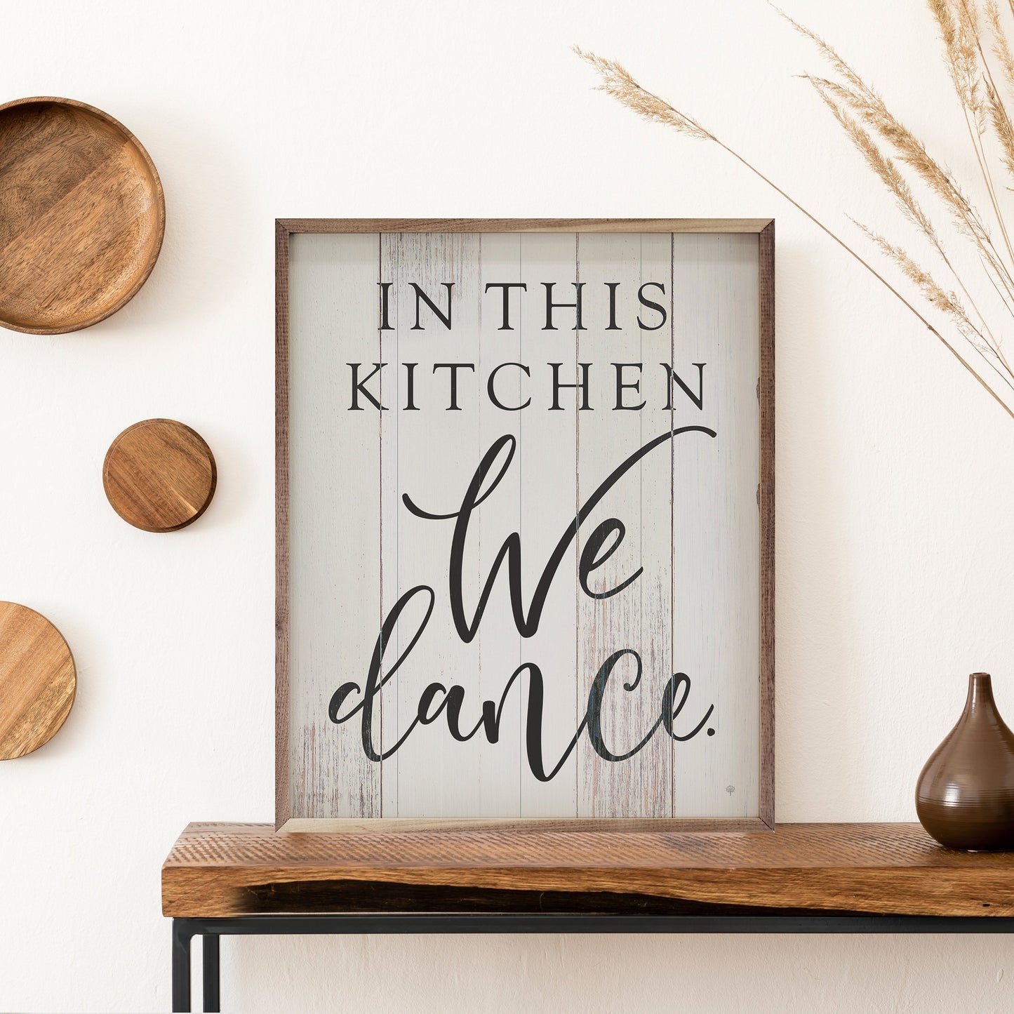 In This Kitchen We Dance Whitewash