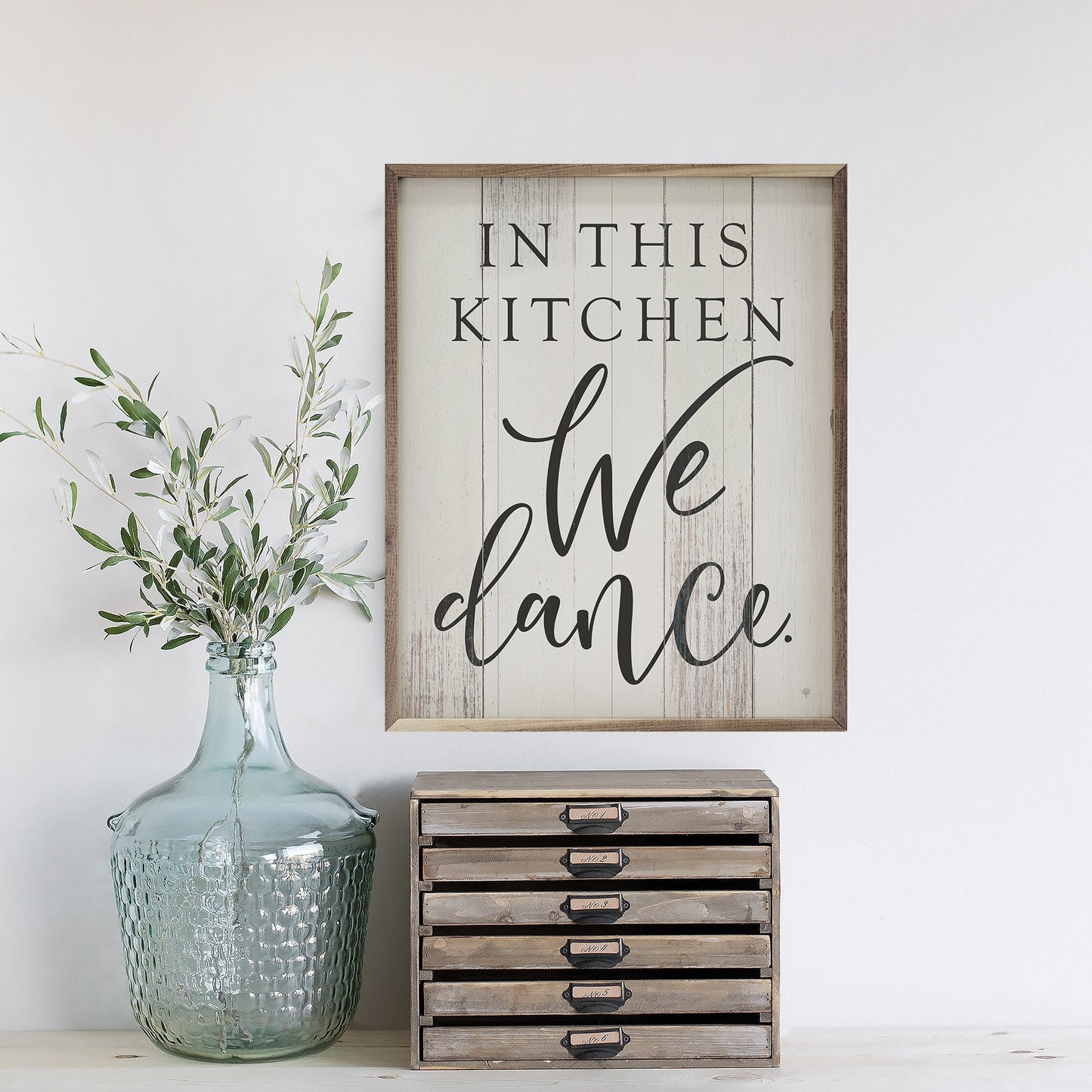 In This Kitchen We Dance Whitewash