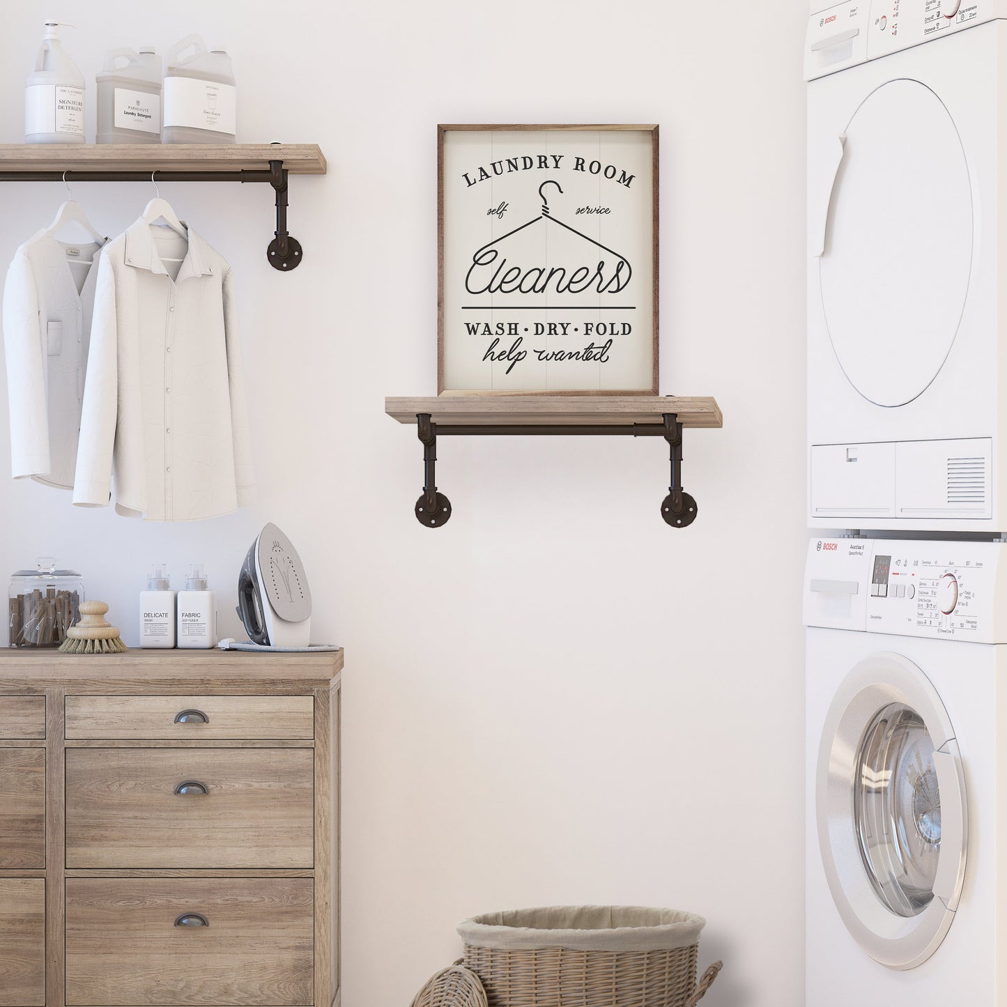 Laundry Room Cleaners White