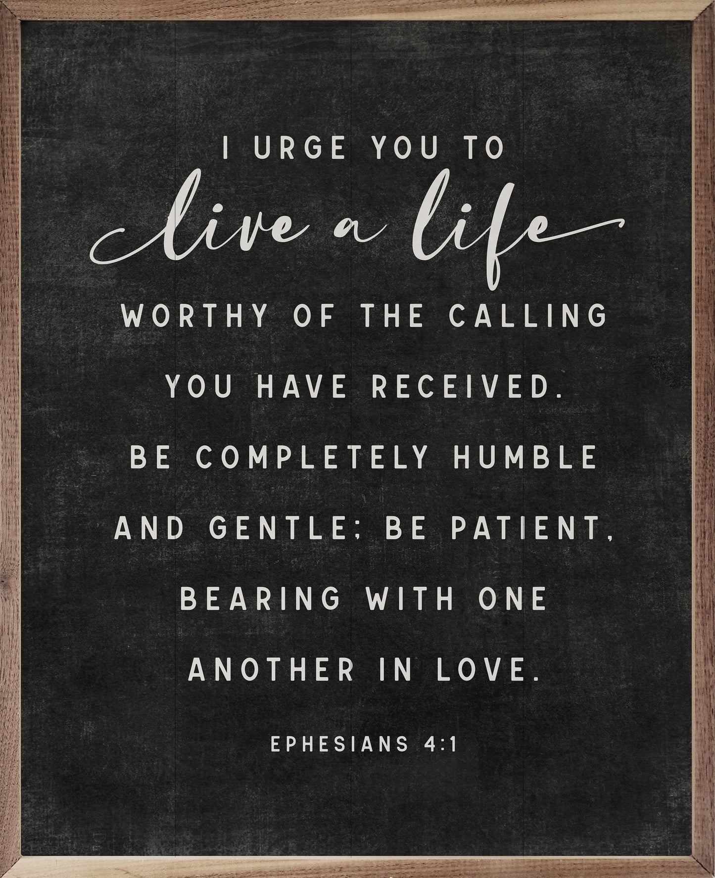 Live A Life Ephesians 4 1 Black