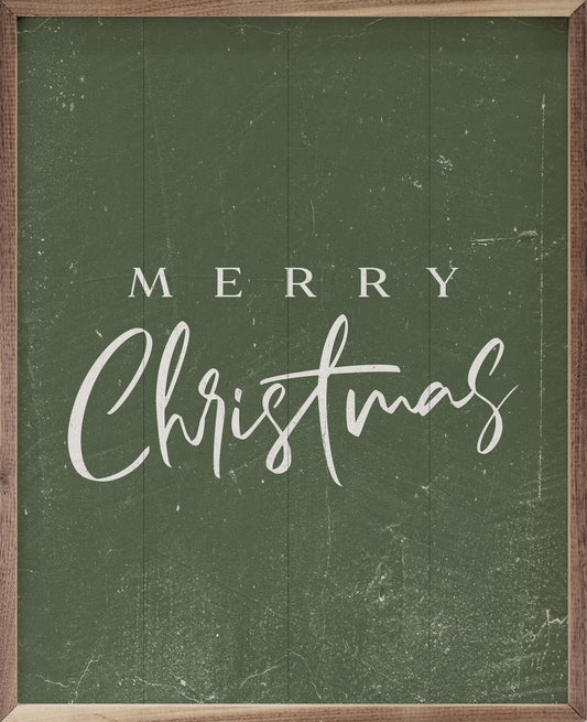 Merry Christmas Fancy Green
