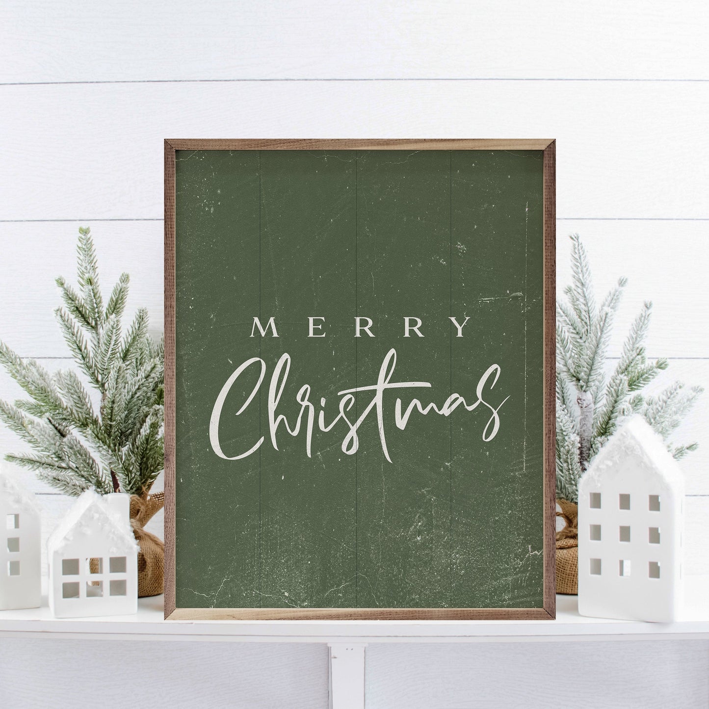 Merry Christmas Fancy Green