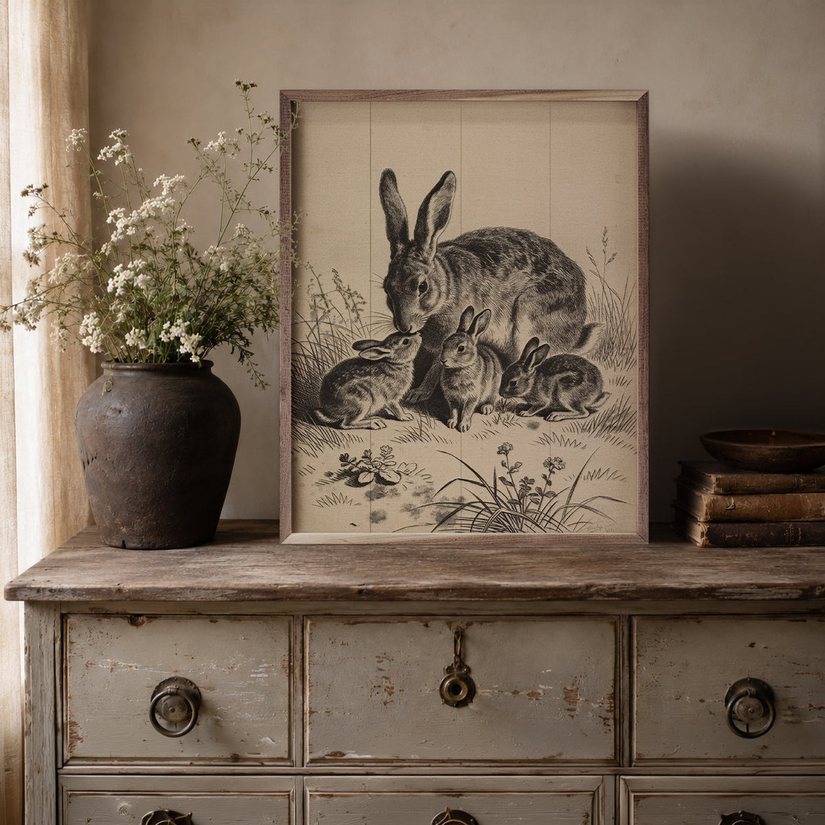 Mother Hare With Leverets
