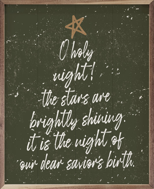 O Holy Night Tree Green