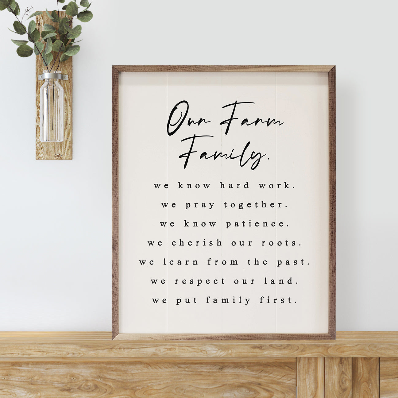 Our Farm Family Values White