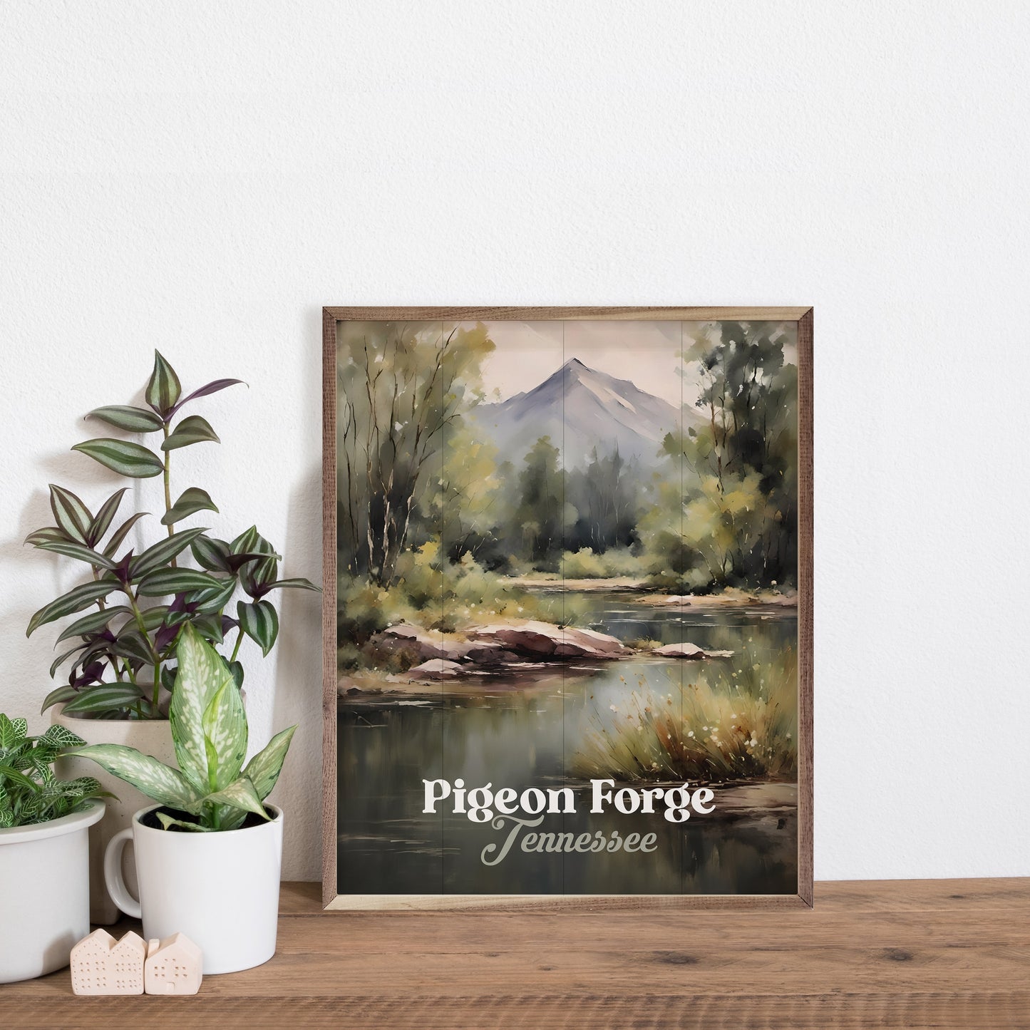 Mountain Stream Personalized Name Drop