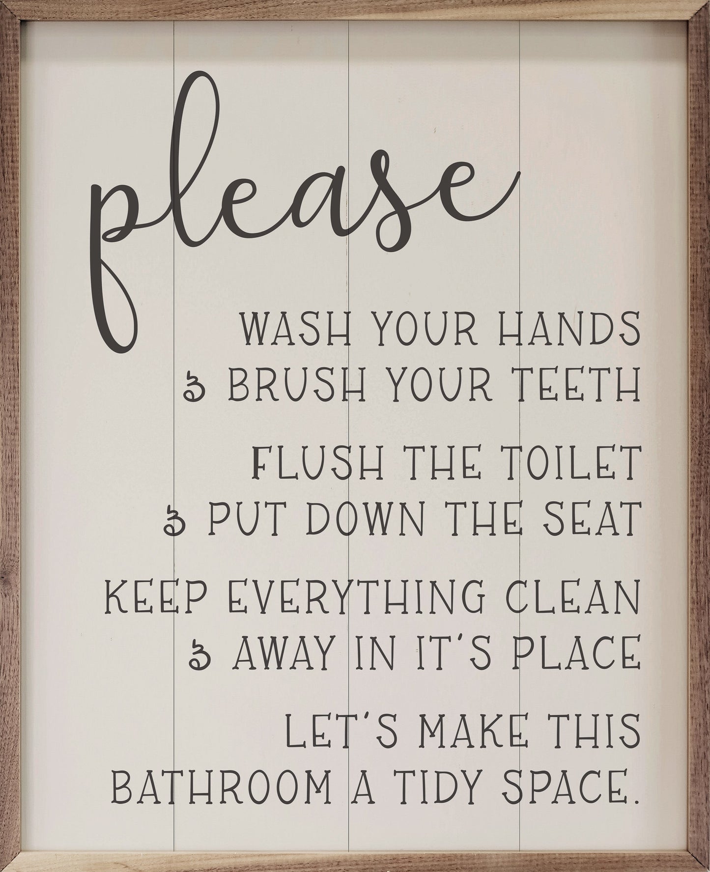 Please Wash Your Hands White