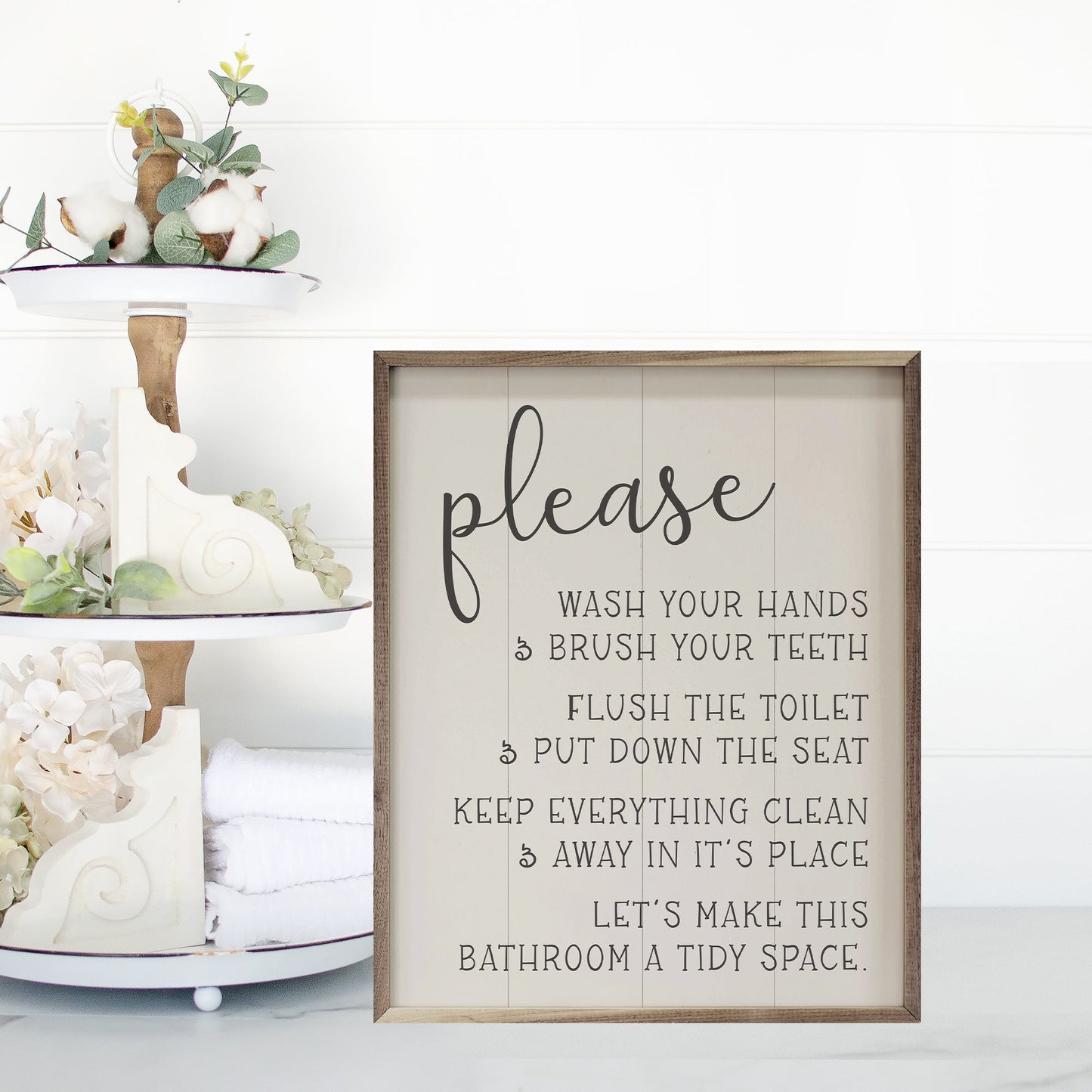 Please Wash Your Hands White