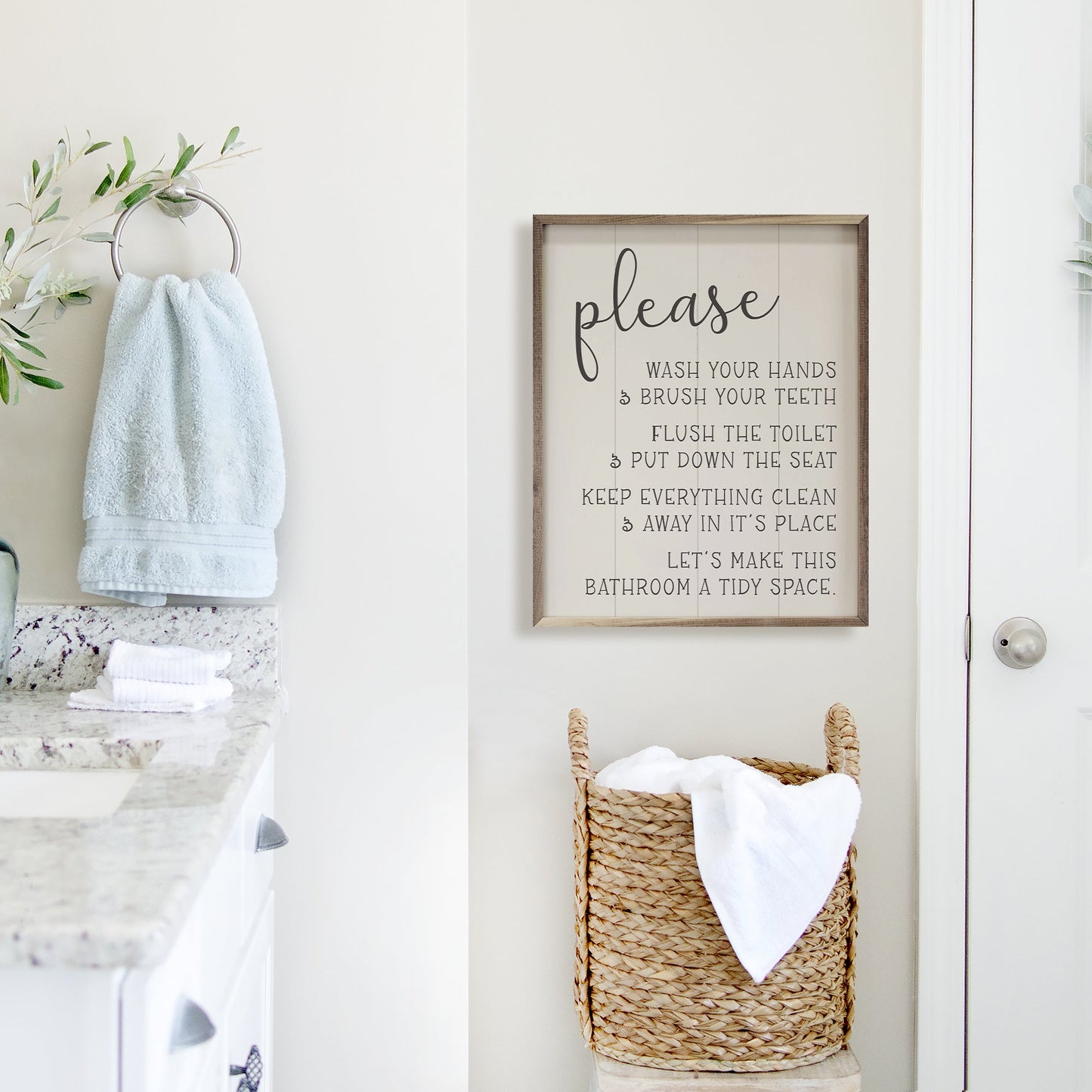 Please Wash Your Hands White