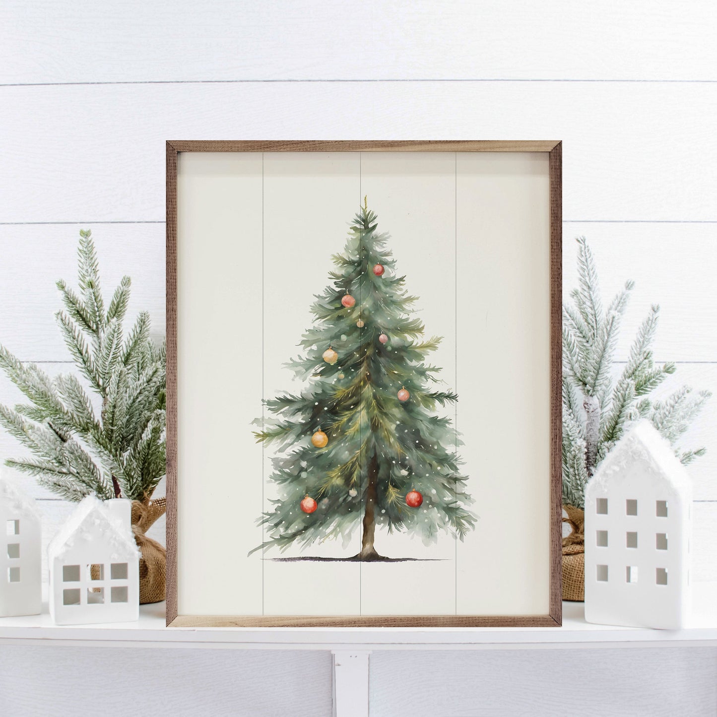 Simple Christmas Tree White