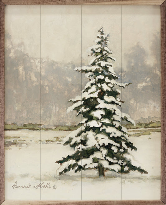 Single Winter Tree By Bonnie Mohr