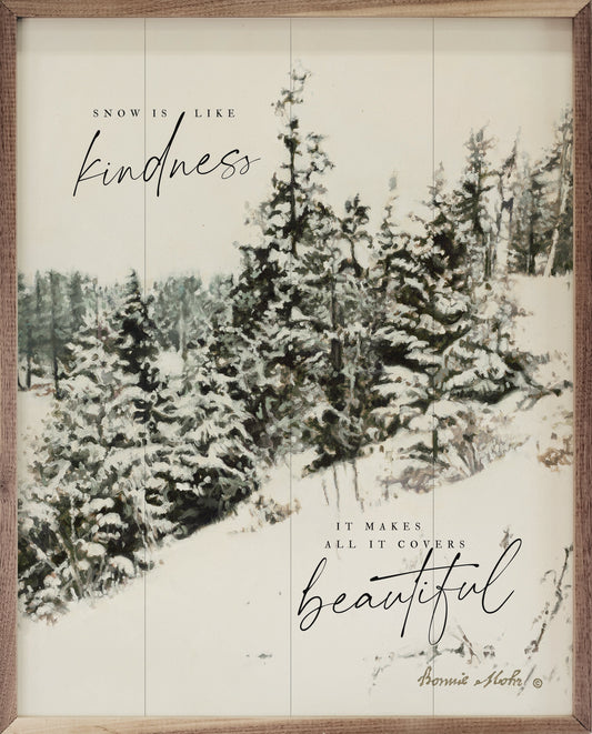 Snow Is Like Kindness Trees By Bonnie Mohr