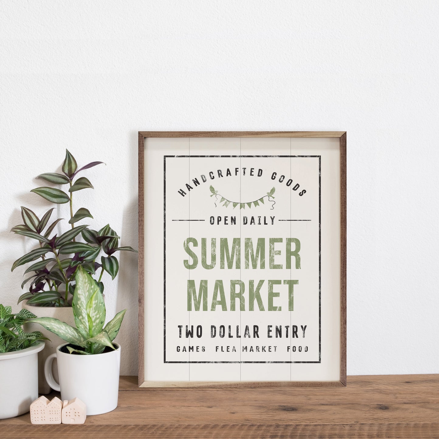 Summer Market Two Dollar Entry White