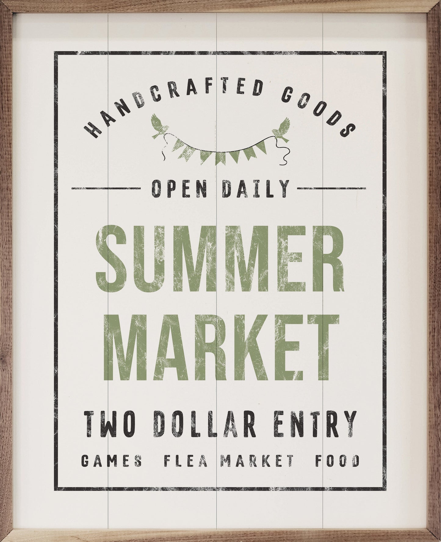 Summer Market Two Dollar Entry White