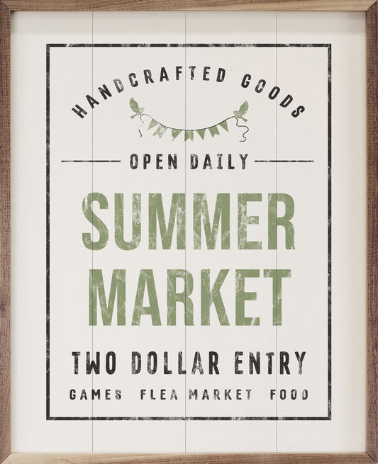 Summer Market Two Dollar Entry White