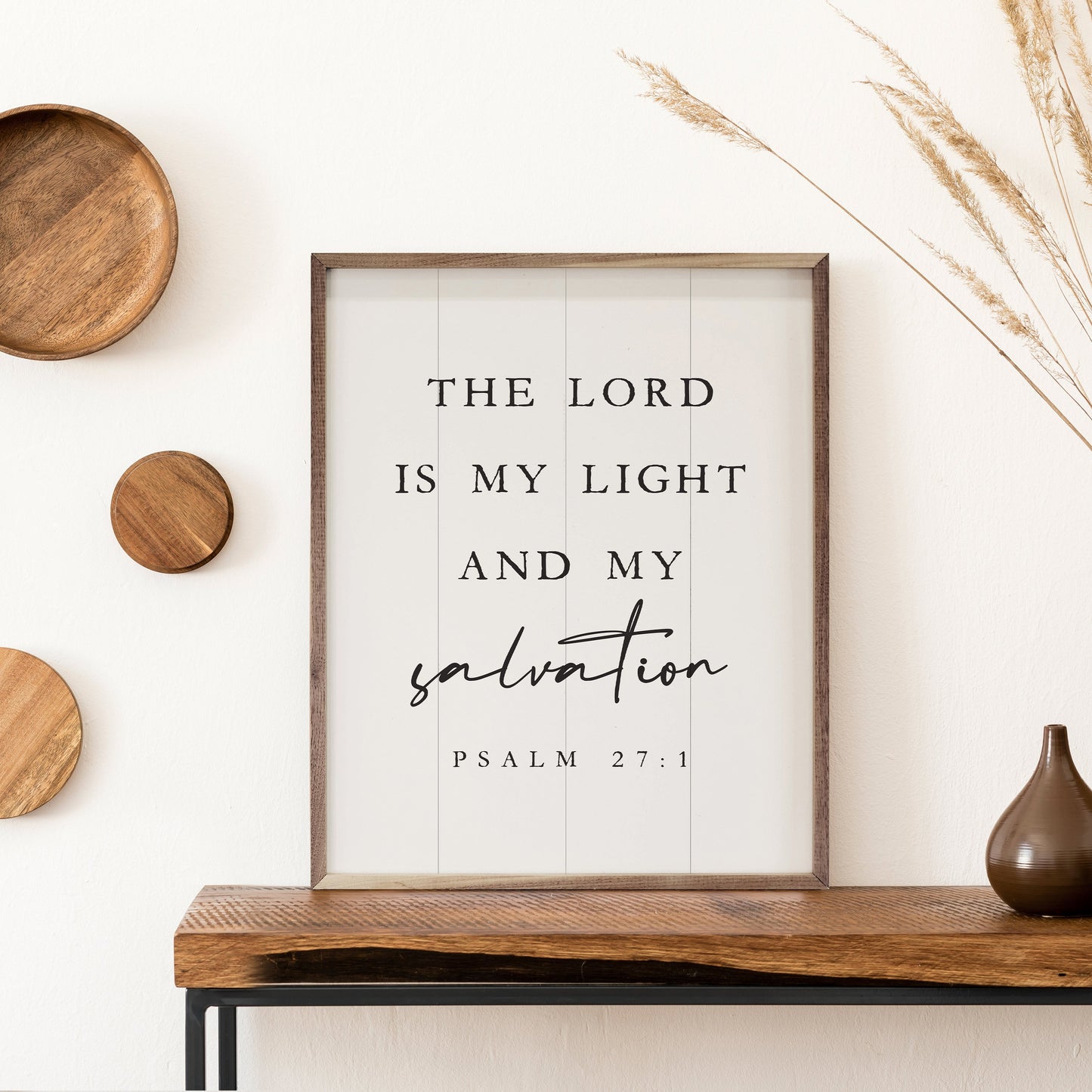 The Lord Is My Light Psalm 27 1 White