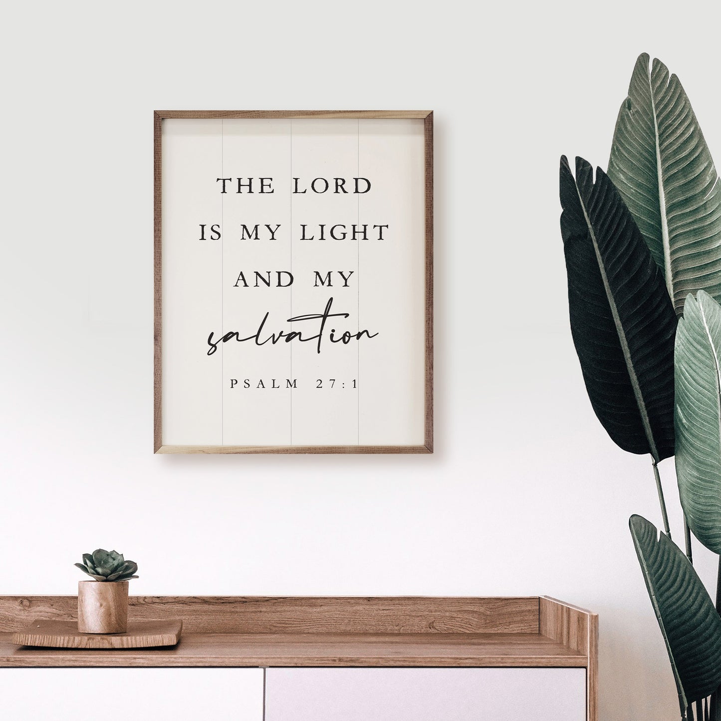 The Lord Is My Light Psalm 27 1 White