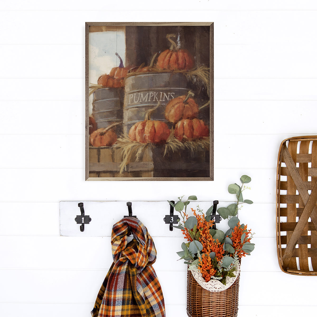 Vintage Pumpkins 3 Cans By Nina Blue