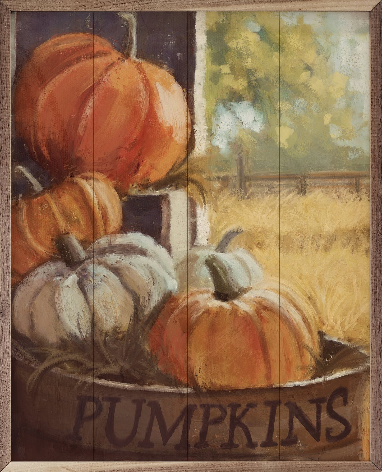 Vintage Pumpkins 4 By Nina Blue
