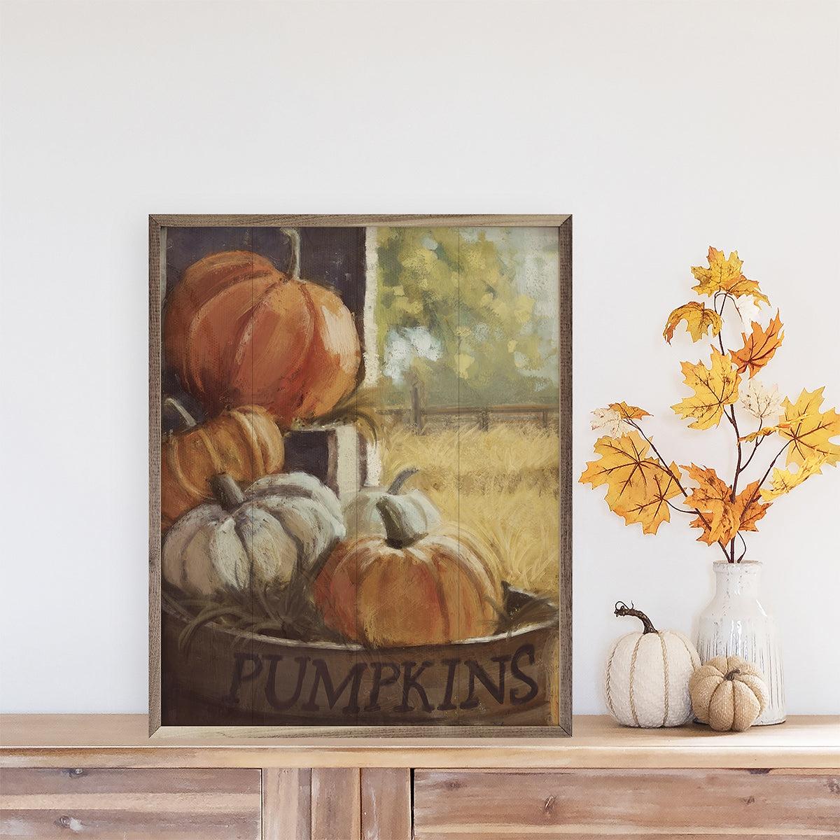 Vintage Pumpkins 4 By Nina Blue