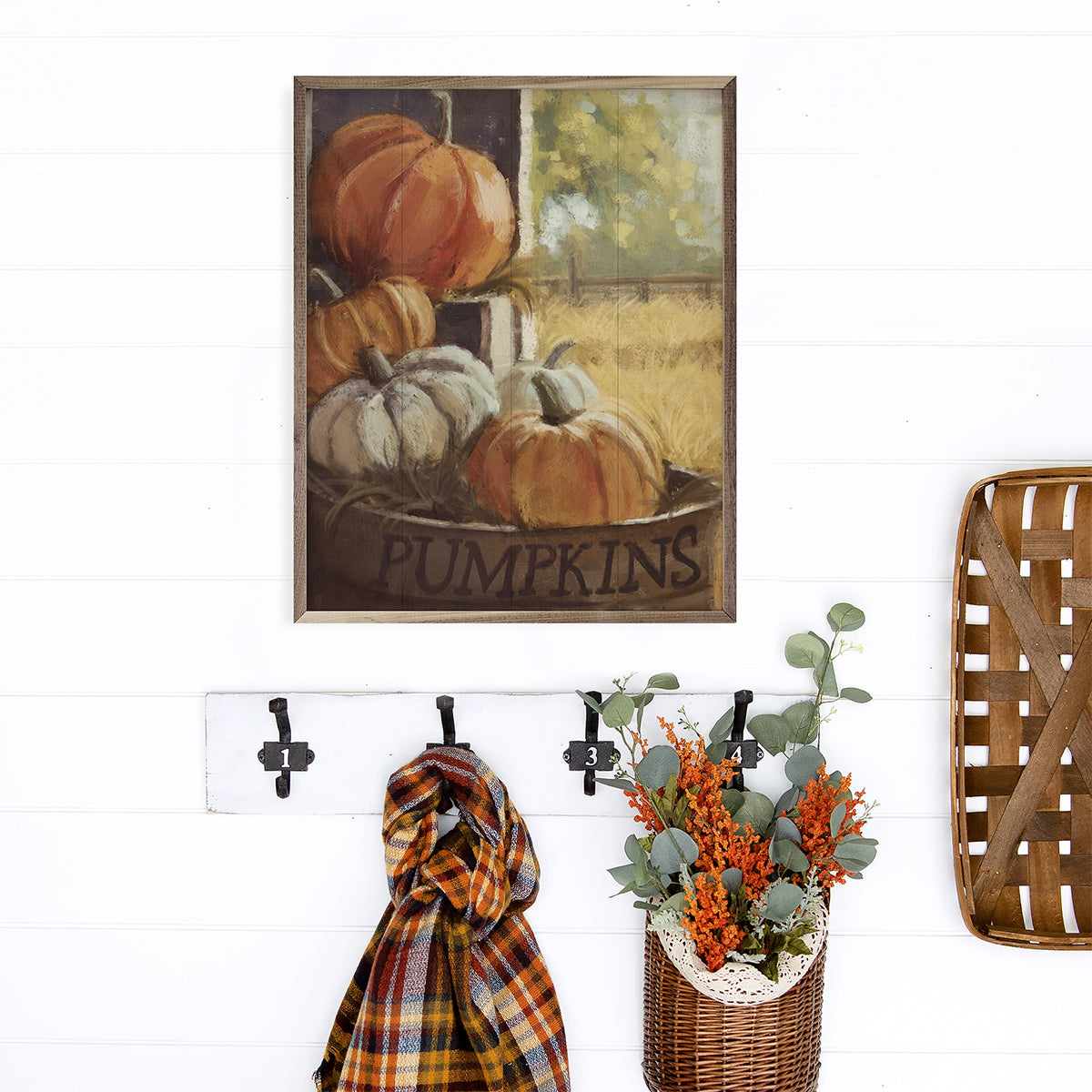 Vintage Pumpkins 4 By Nina Blue