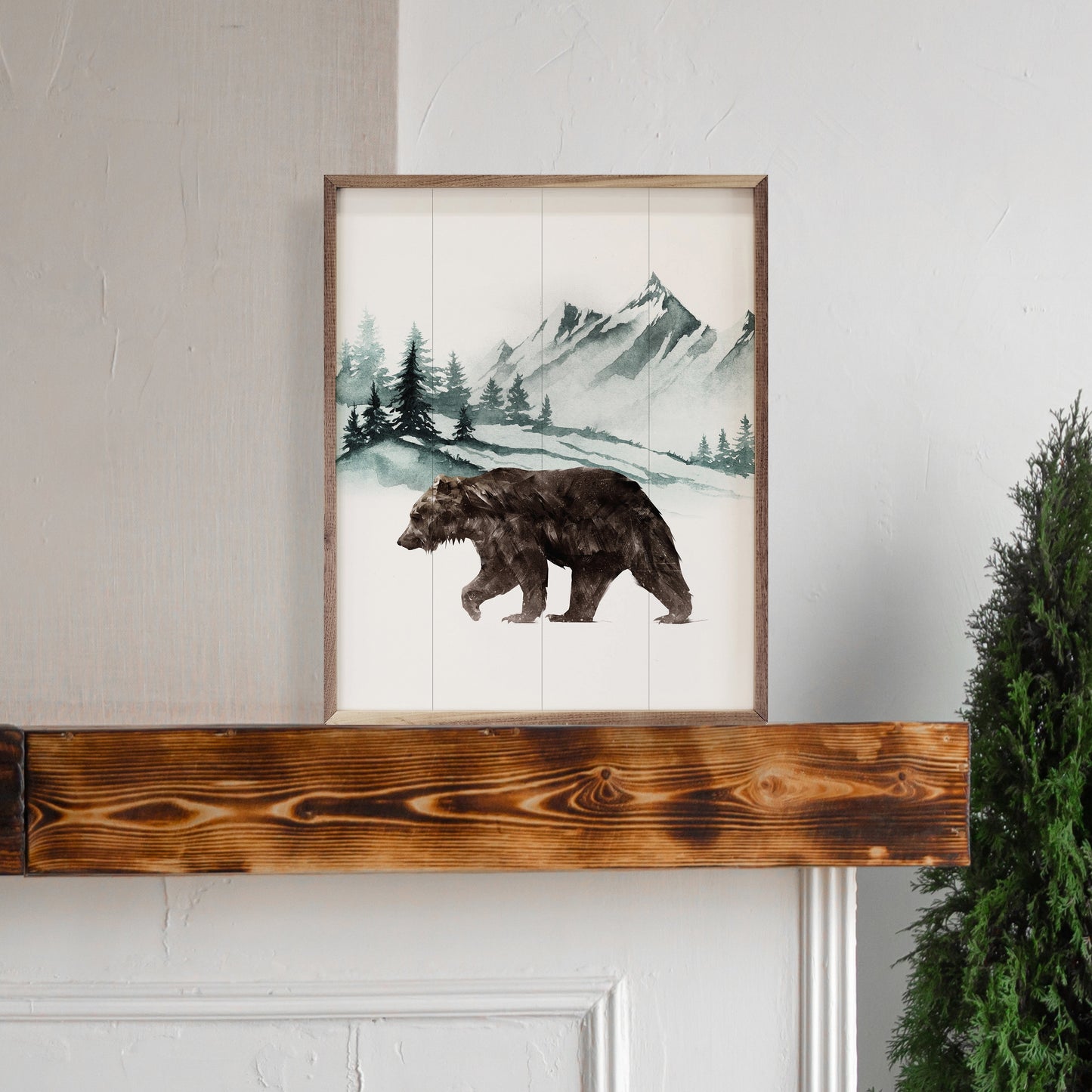 Watercolor Mountain Bear