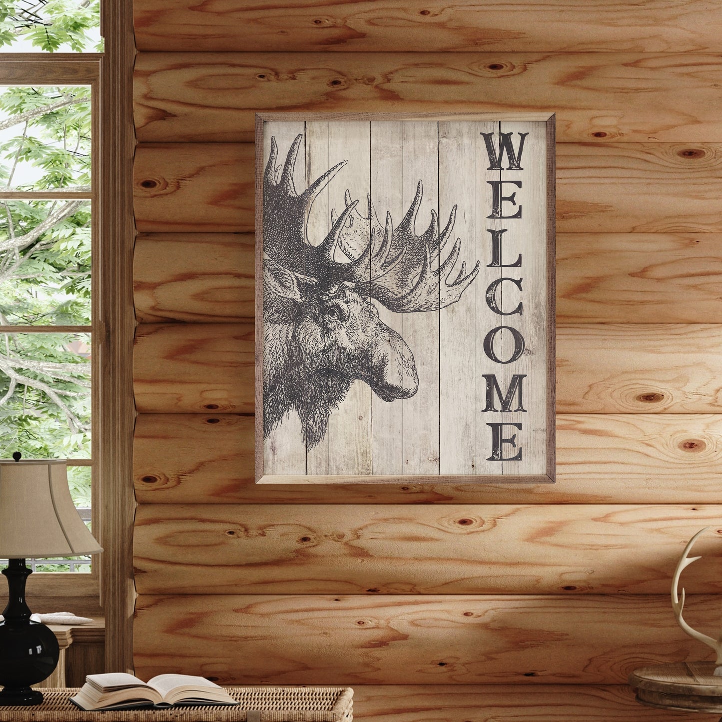 Welcome Moose Whitewash
