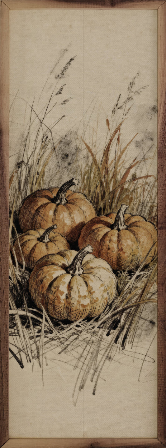 Simple Pumpkins And Grass