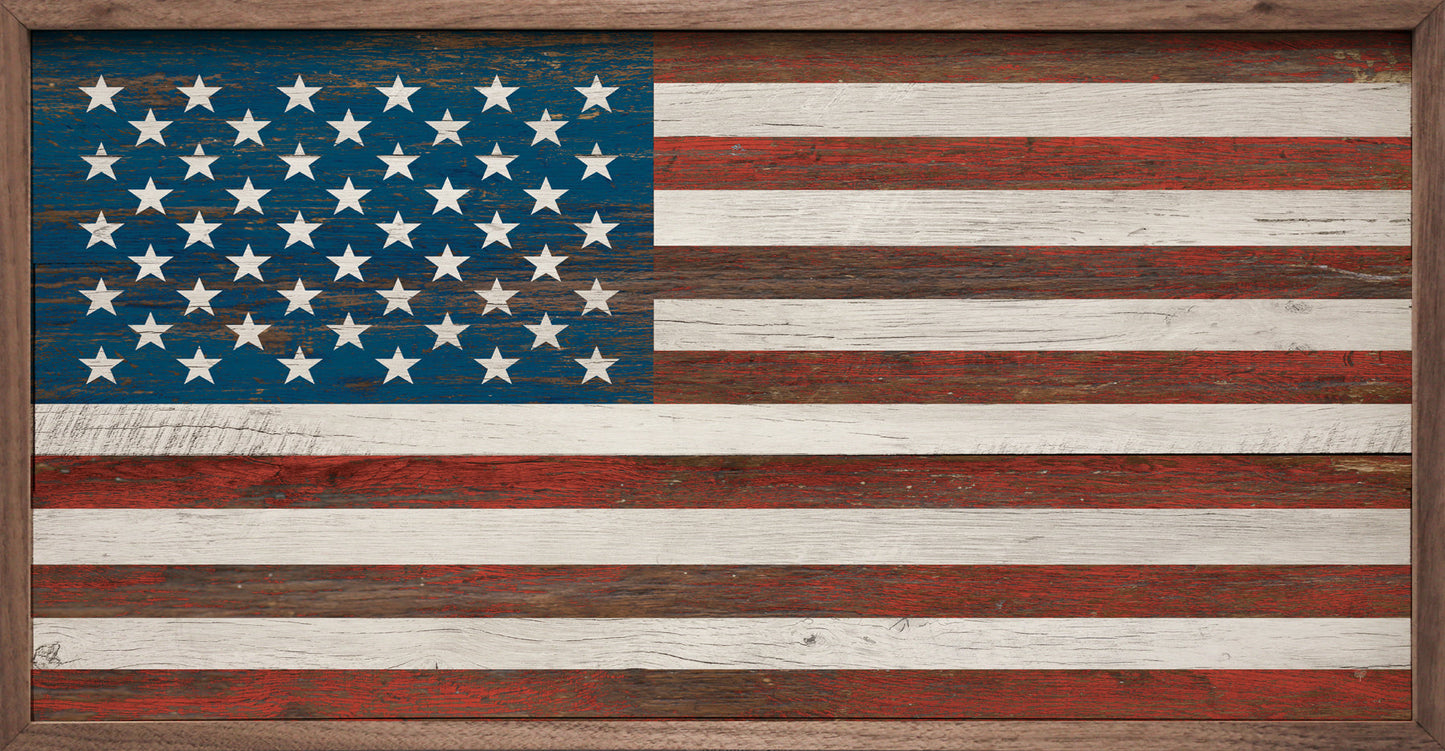 American Flag Whitewash
