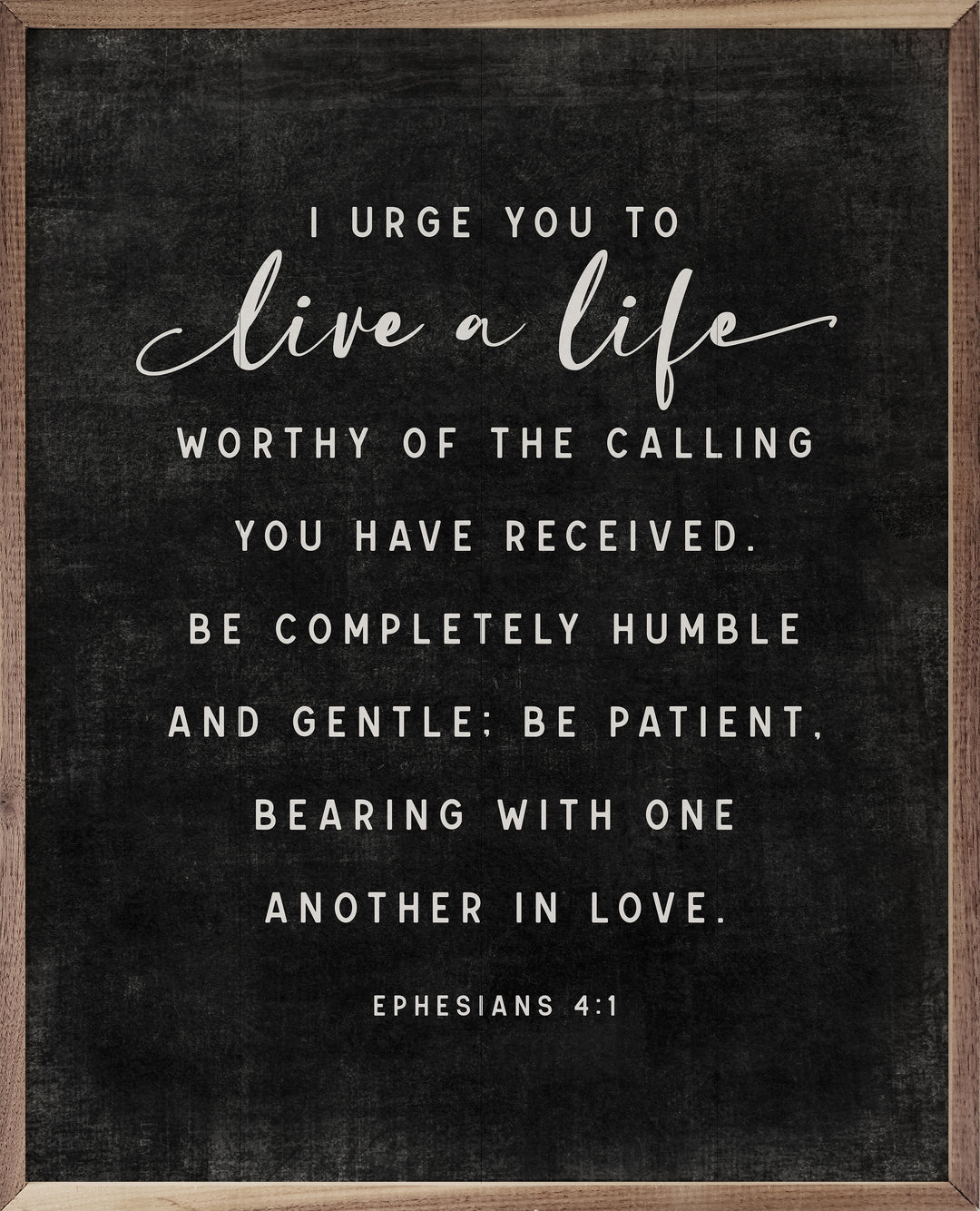 Live A Life Ephesians 4:1 Black image 1