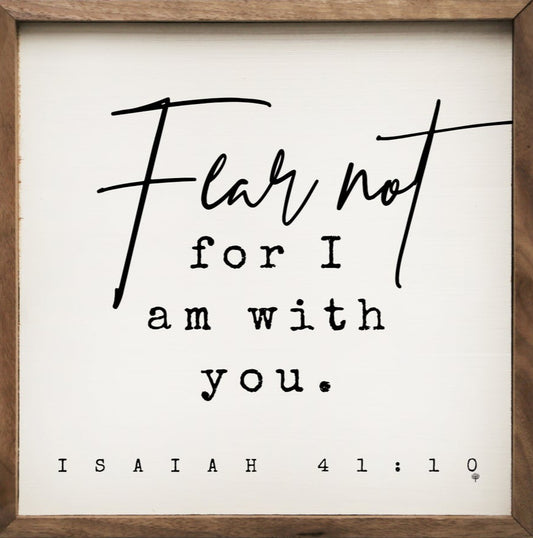 Fear Not Isaiah 41:10 White image 0