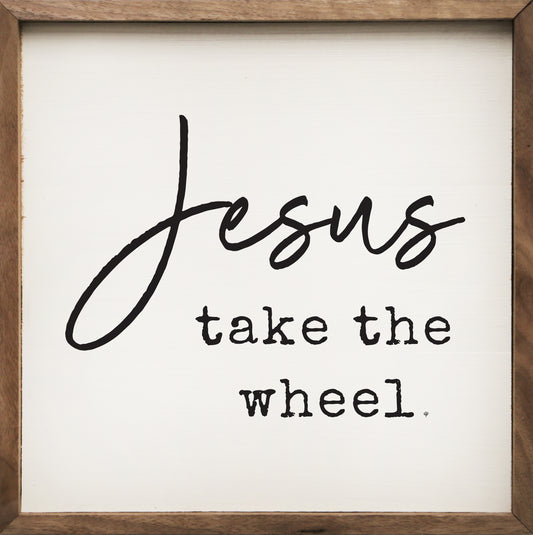 Jesus Take The Wheel White image 0