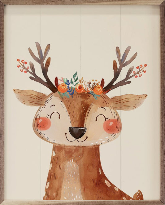 Boho Woodland Deer image 0
