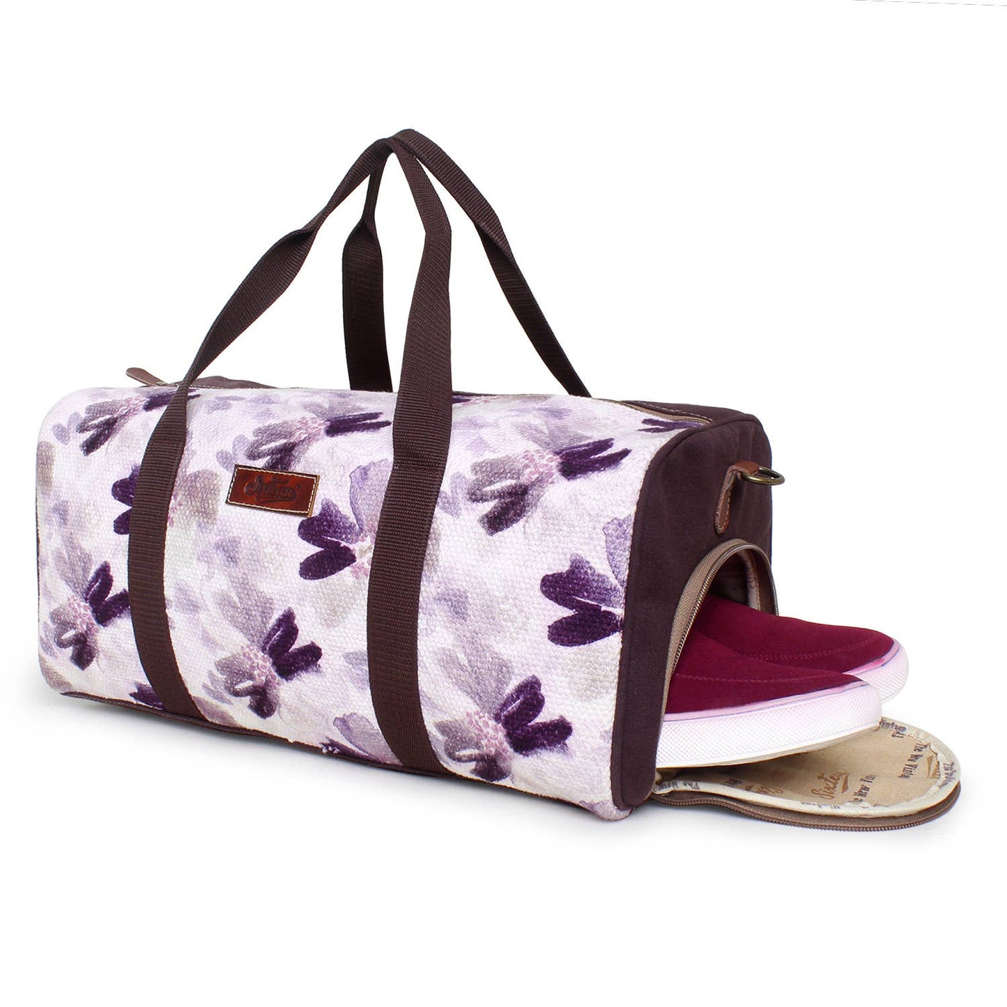 Floral Up-cycled Canvas Weekender Bag