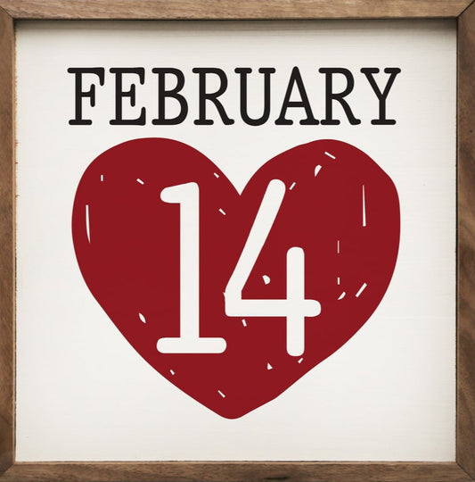 February 14th Heart White image 0
