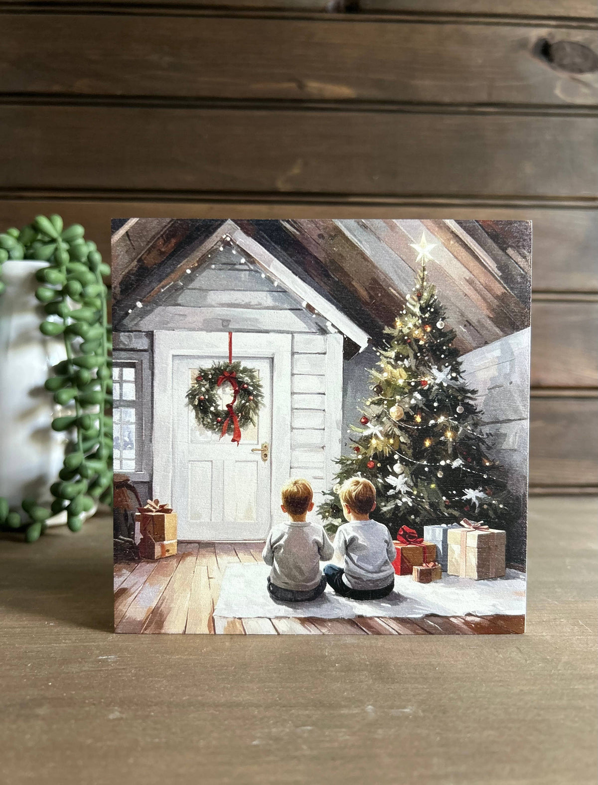 Waiting on Christmas Wood Sign