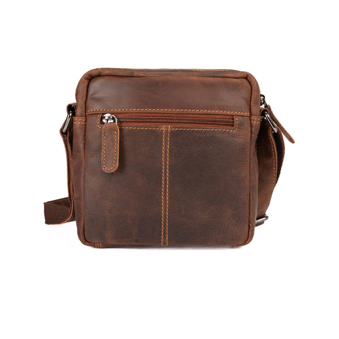 Leather Shoulder Bag Oliver Sandalwood