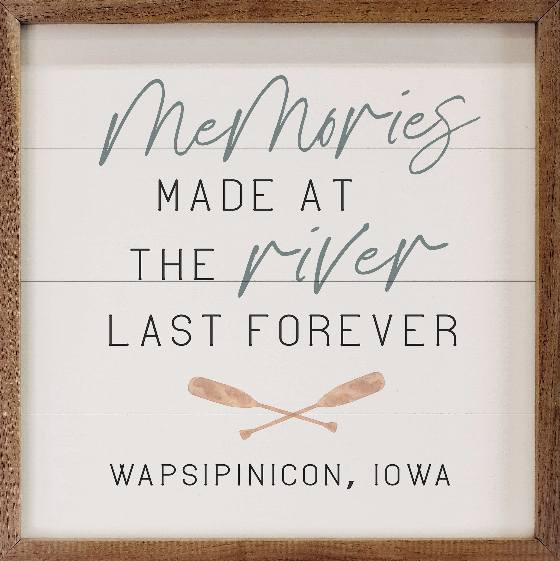 Personalized Memories Made At The River White image 0