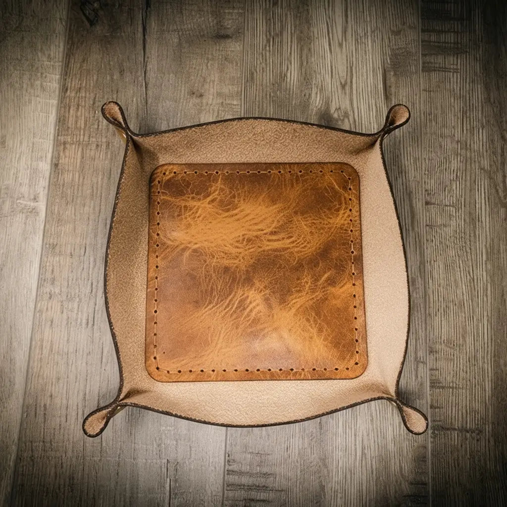 Valet Tray - Saddle Tan