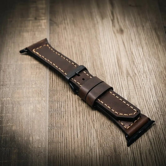 Apple Watch Leather Band - Walnut Brown