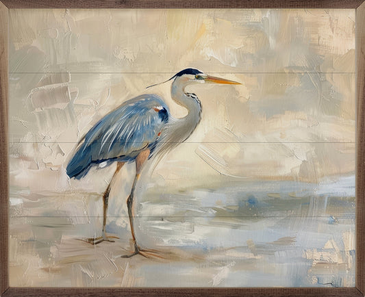 Blue Heron I By Petals Prints Design