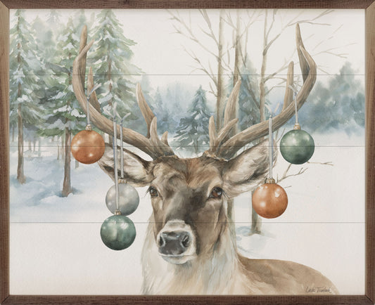 Christmas Deer By Leslie Trimbach