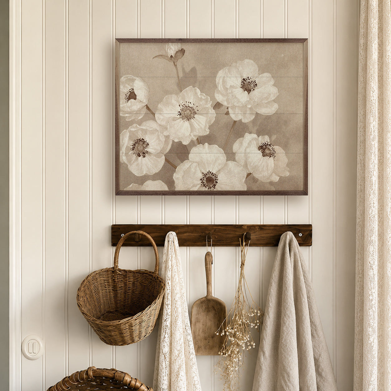 Cream Botanical Study
