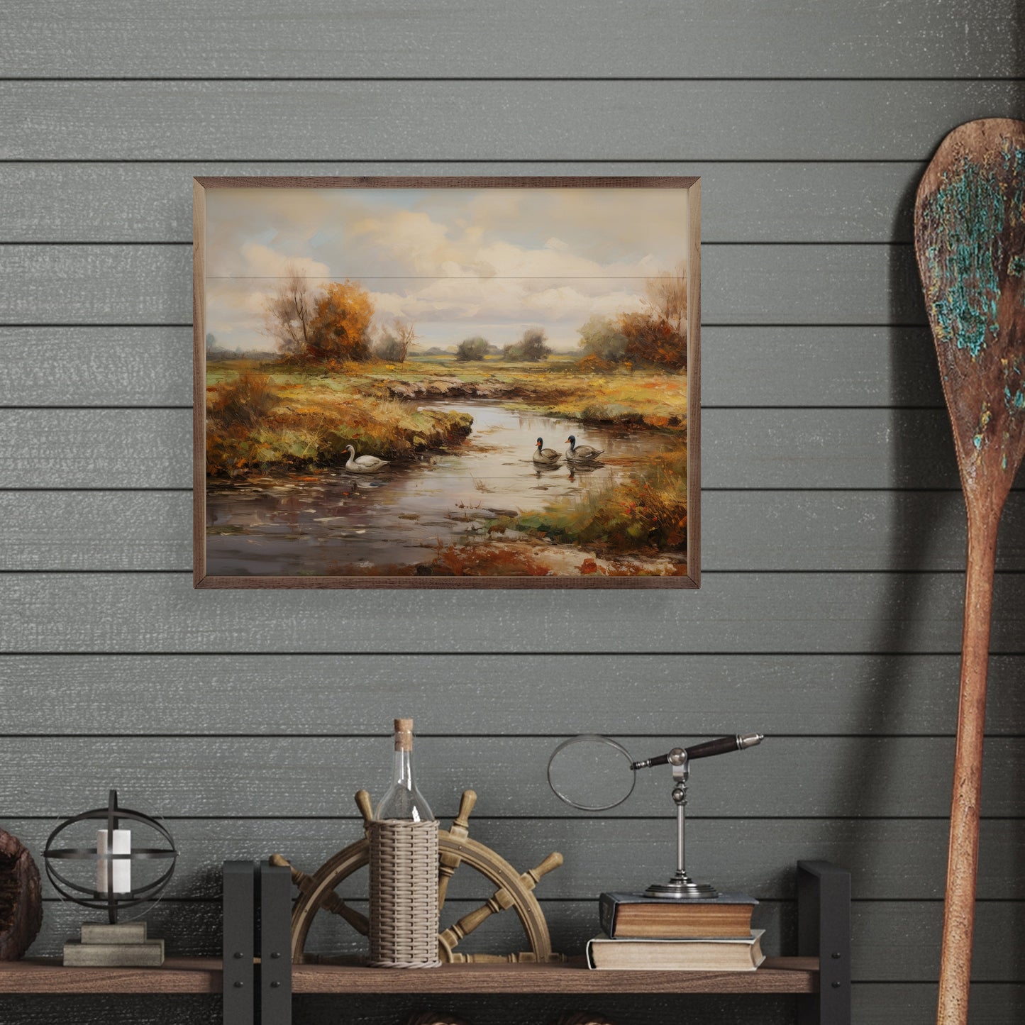 Duck Watching I By Petals Prints Design
