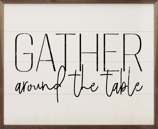 Gather Around The Table White